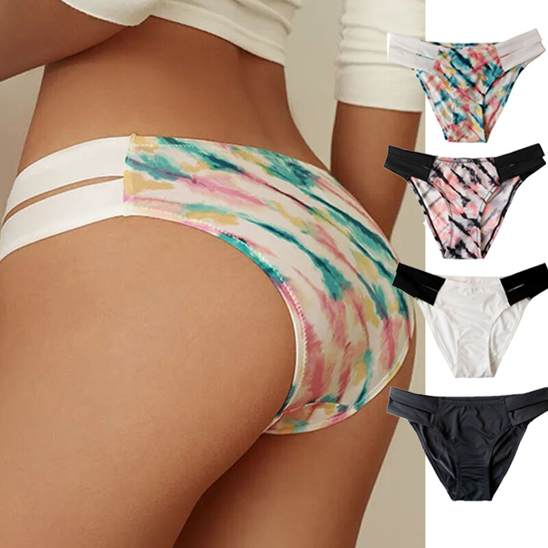 1/4 Pack Lot Womens Panties Sexy Underwear Thong G String Bikini Lingeries Brief