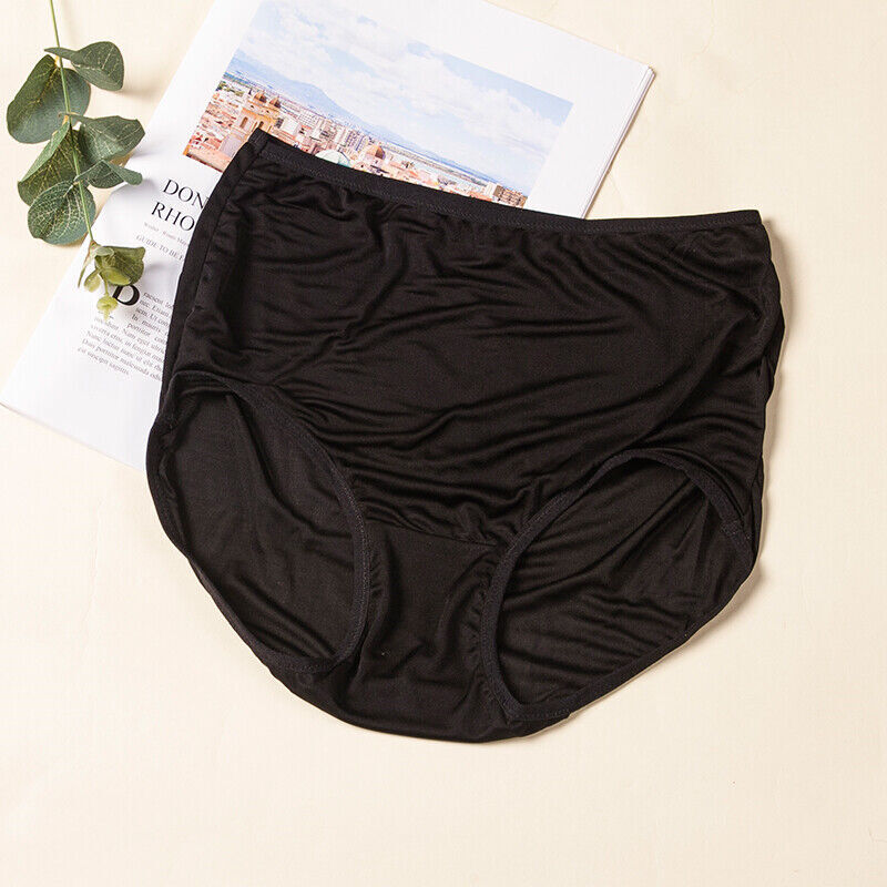5pcs/lot Mulberry Silk Underwear Women’s Briefs Plus Size Real Silk Lady Panties