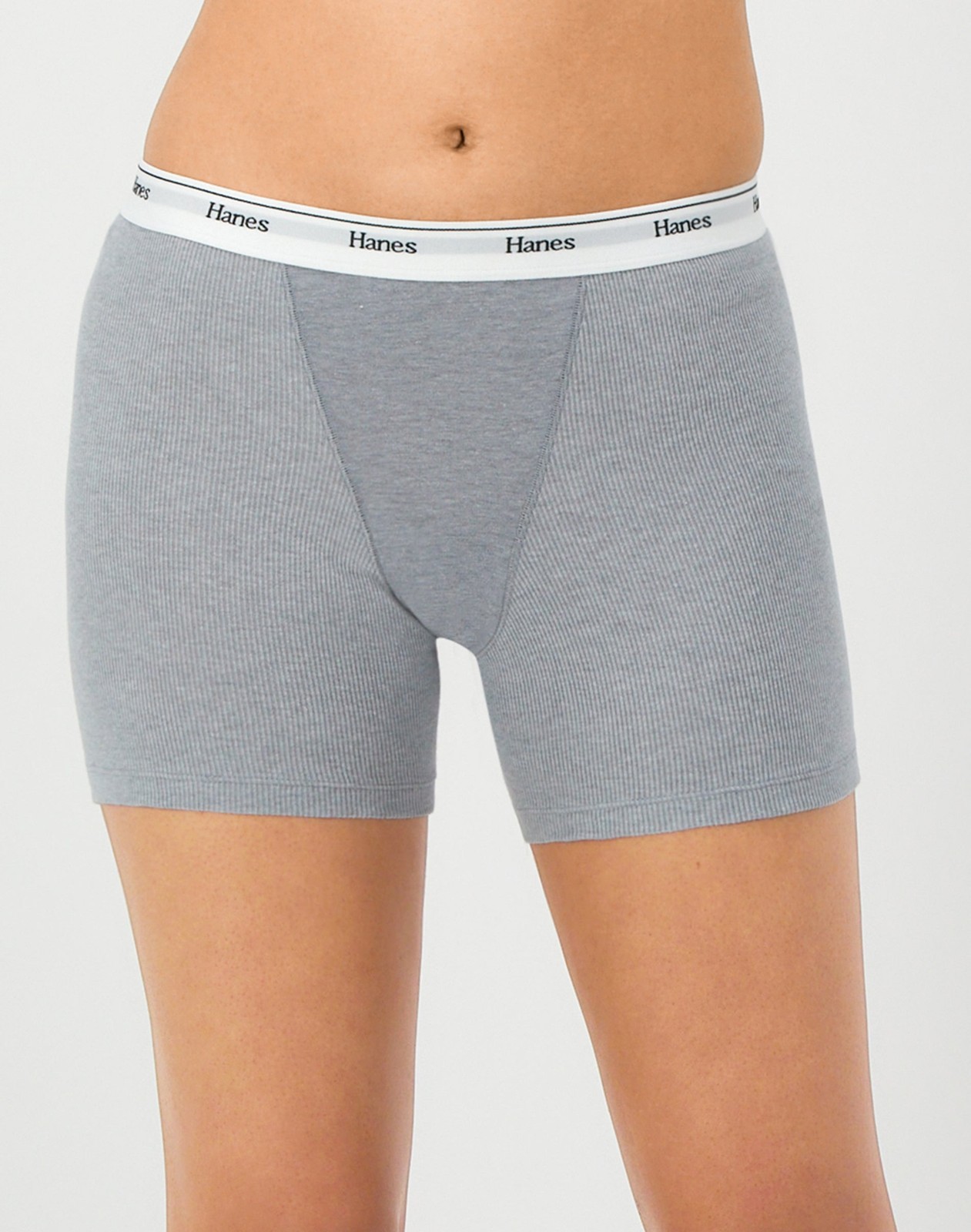 Hanes Originals Women’s Mid-Thigh Boxer Brief Underwear, Breathable Stretch