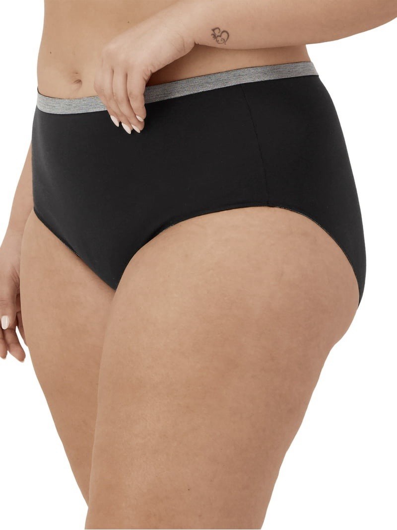 Hanes Just My Size Women’s Stretch Cotton Brief Underwear 5-Pack Plus 12/4X New