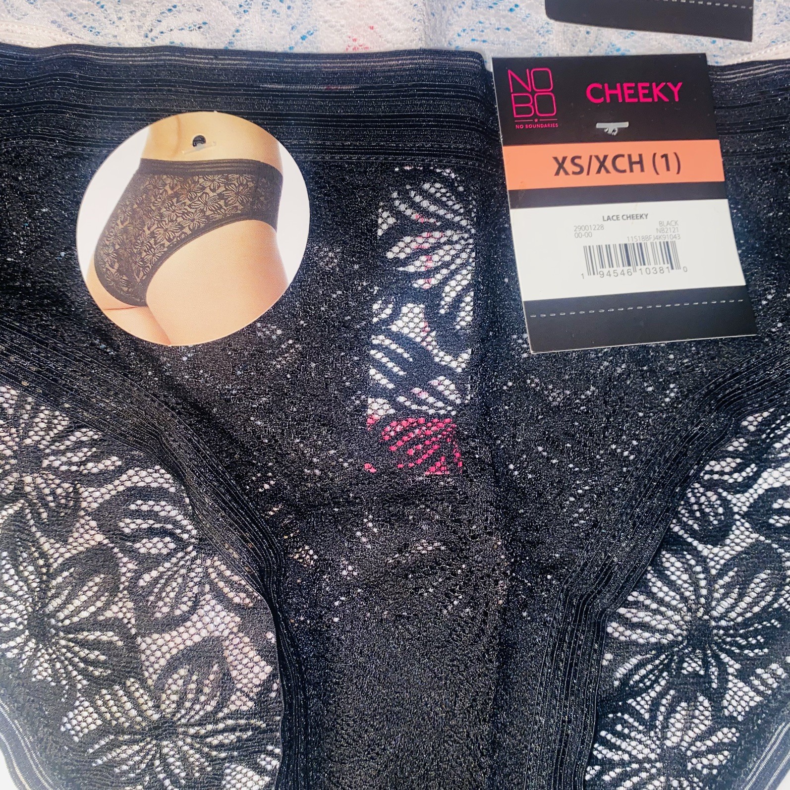 Lace CHEEKY Sexy Panties XS Sz 1 Underwear Lot of 4 No Boundaries NOBO NEW