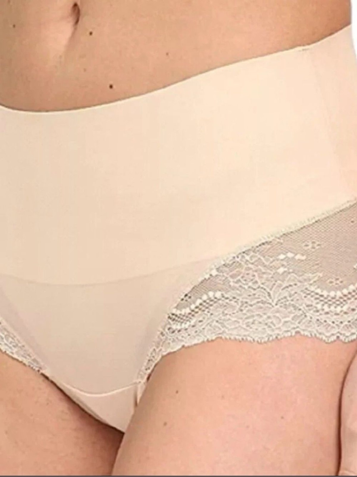SPANX Undie-tectable Lace Hi-Hipster Panty Soft Nude Sz XL 3pr Bundle NWT