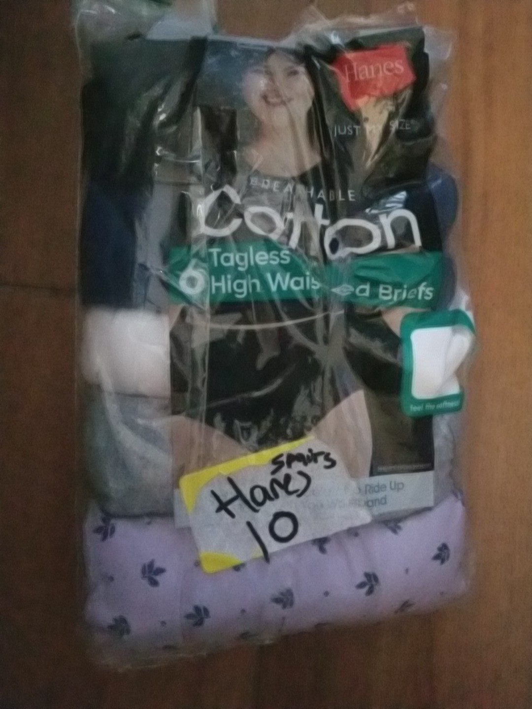 7 Pairs Hanes Womens Size 9/2XL Hi Waisted Briefs Panties 100% Cotton Breathable