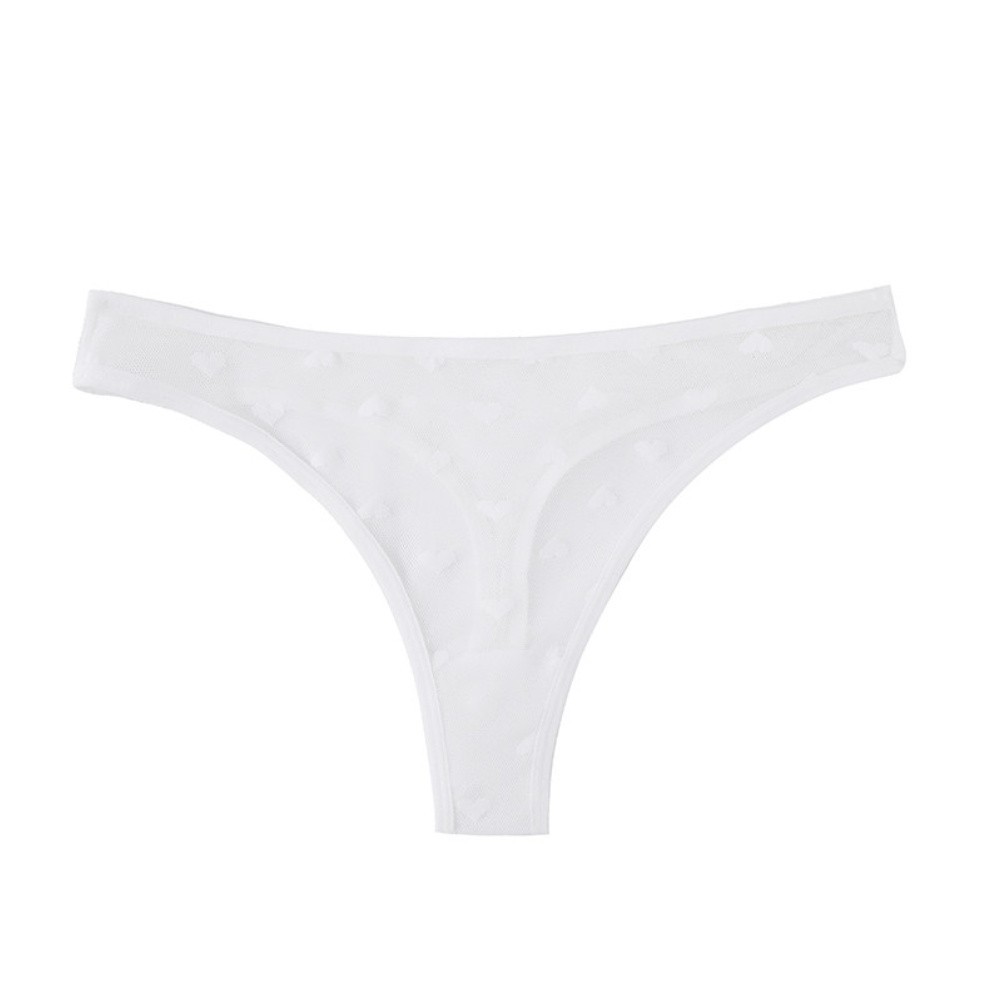 Men’s Heart Shape Print Underpants Polyester Regular Length Moderate Stretch