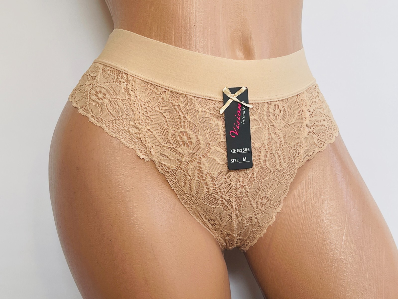 6-12 Bikini Briefs Sexy Women Lace Net Underwear cheeky Undies Panties 3506 S-XL