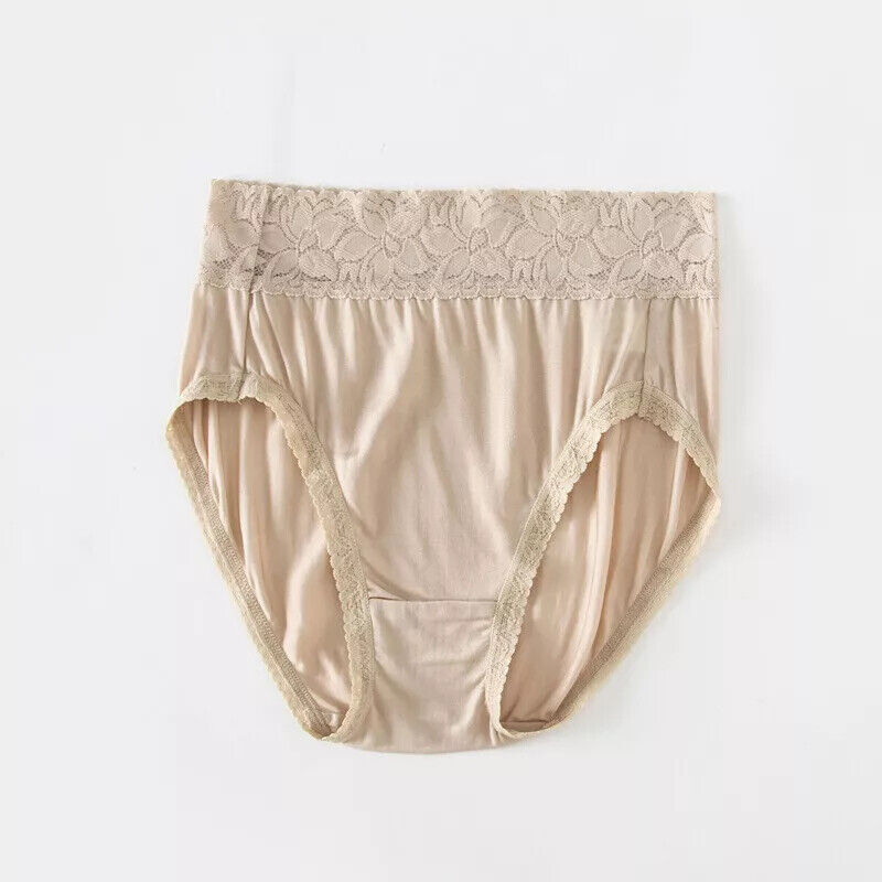 2pair Mulberry Silk Underwear For Women Briefs Thin Silk Lady Panties High Waist