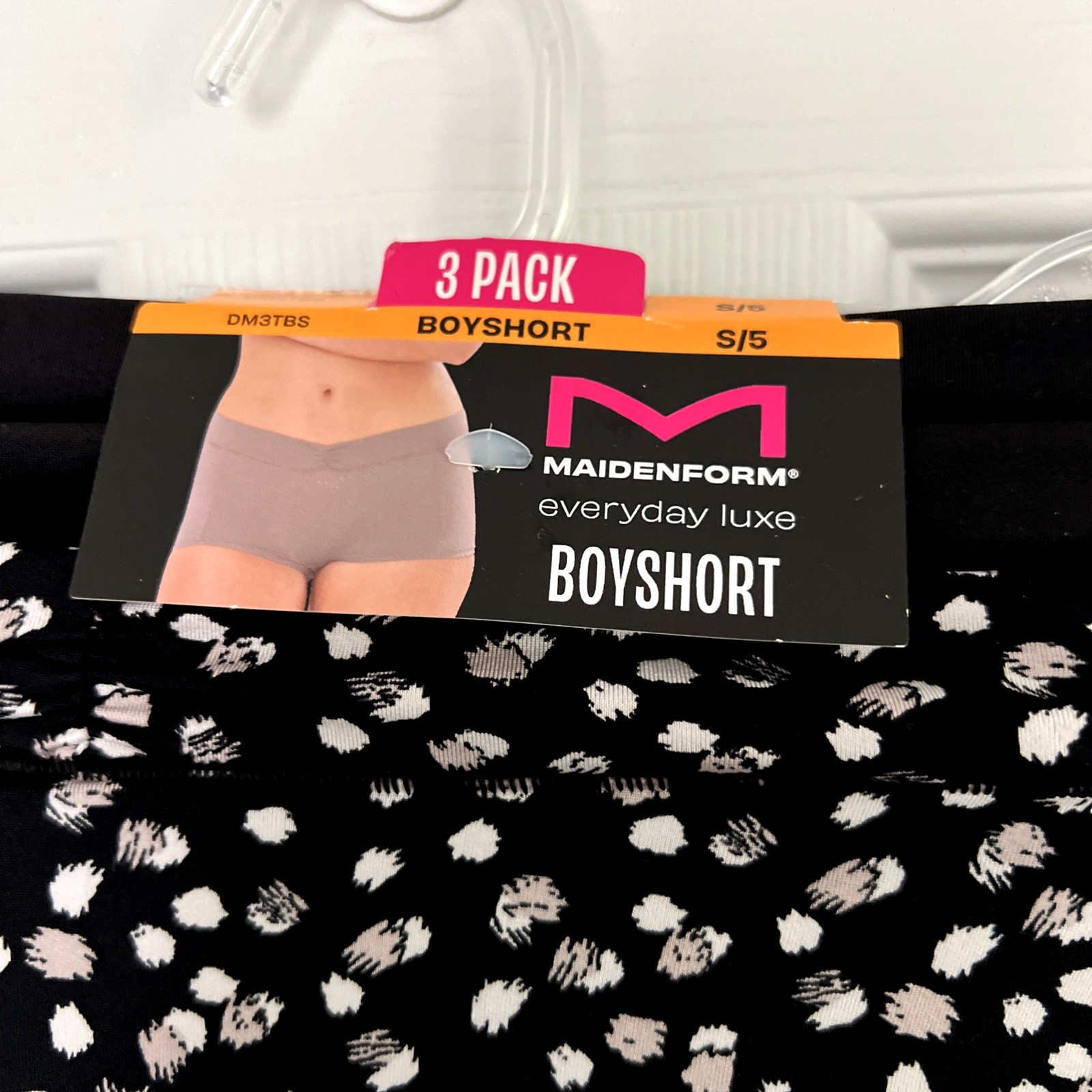 NEW 3 Pack Maidenform Everyday Luxe BoyShorts Panties S/5 Multi-Color DM3TBS
