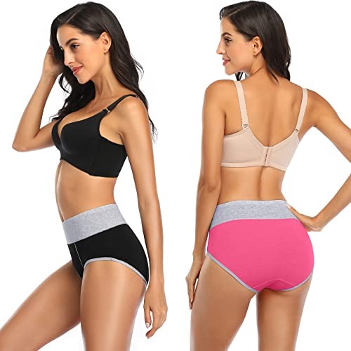 Postpartum Underwear Women High XX-Large Black/Gray/Pink/Navy Blue/Purple/Red