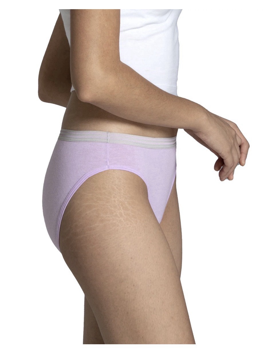6-Pack FRUIT OF THE LOOM Women’s Size 6/M Heather Bikinis Eversoft Breathable