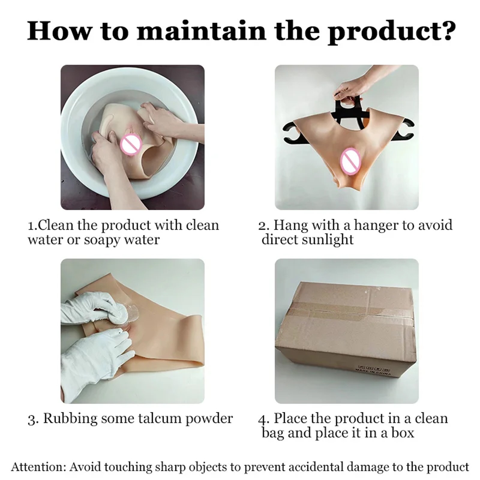 Silicone Buttock Fake Vagina Female Vagina Pants Underwear Crossdressers Panties