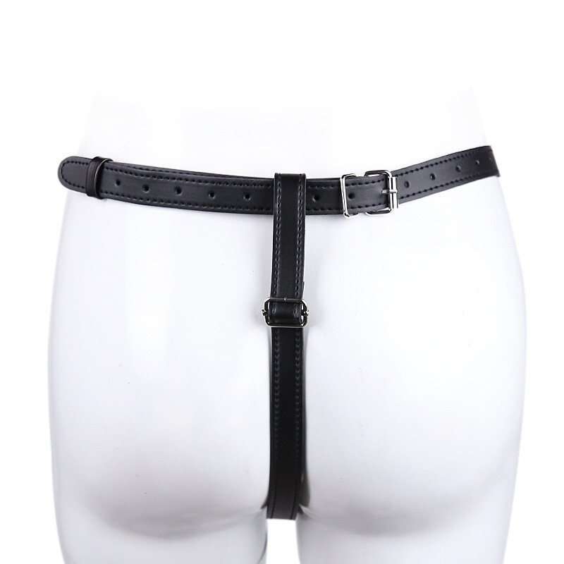 Women’s Punk Waist Belt Body Chain Faux Leather Harness Adjustable briefs
