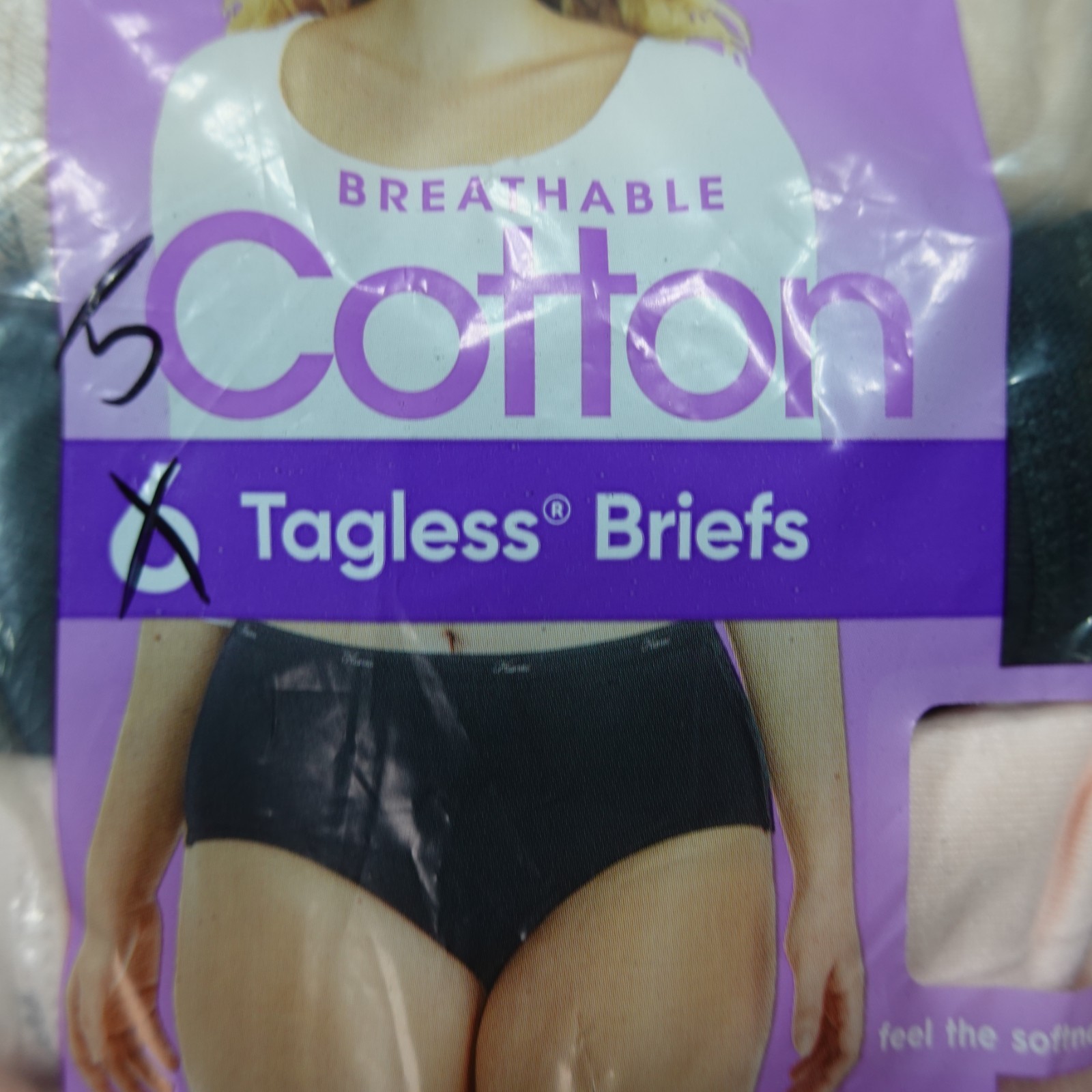 Hanes Underwear Womens 10 3XL Briefs Breathable Cotton Tagless Panties 5 Pairs