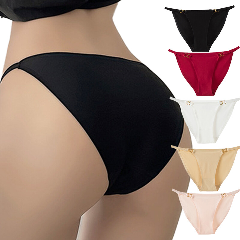 5PCS/LOT Sexy Womens Panties Briefs Low Waist String Bikinis Underwear Lingeries