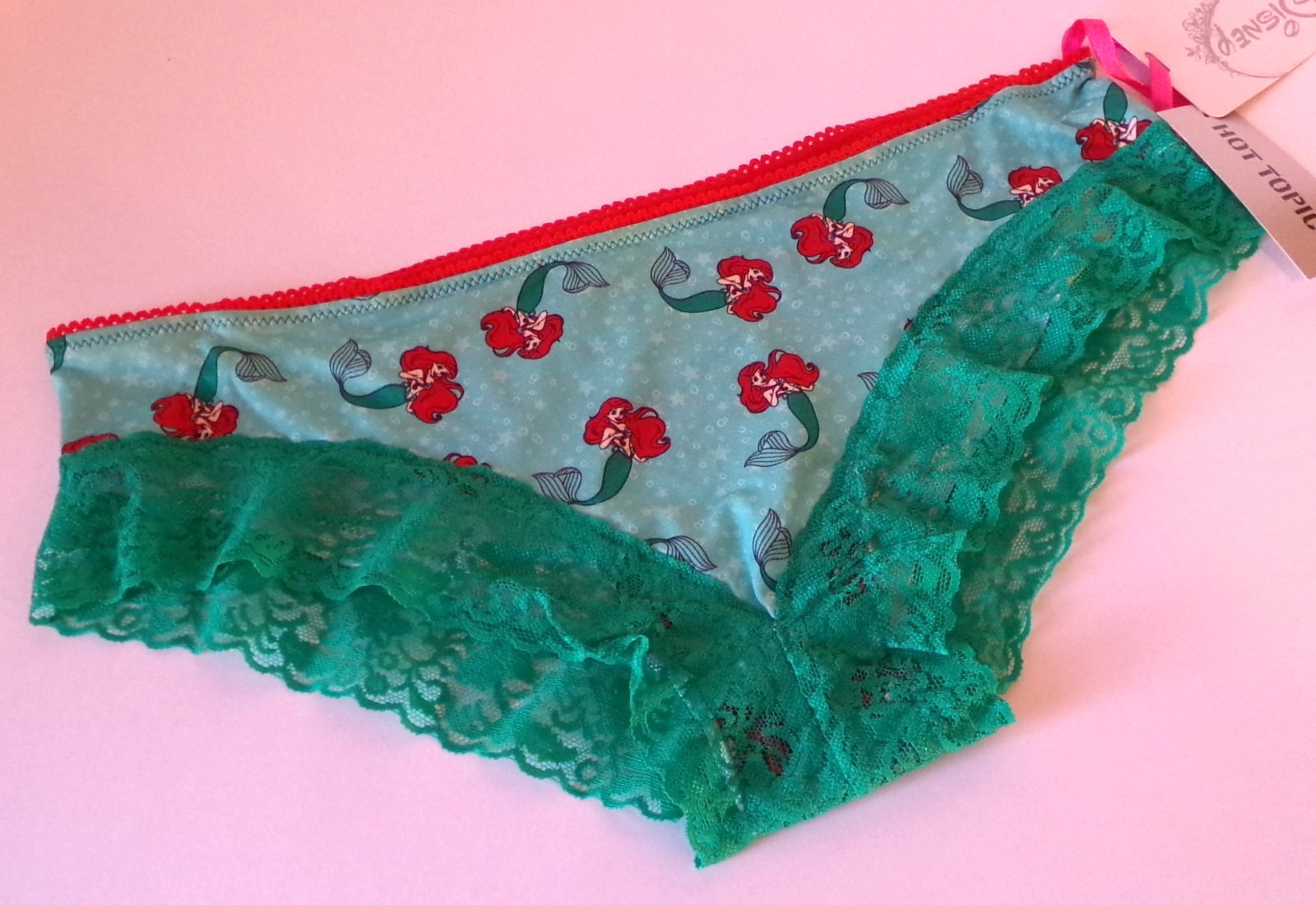 HOT TOPIC DISNEY LITTLE MERMAID ARIEL LACE UNDERWEAR ADULT SIZE MEDIUM BRAND NEW