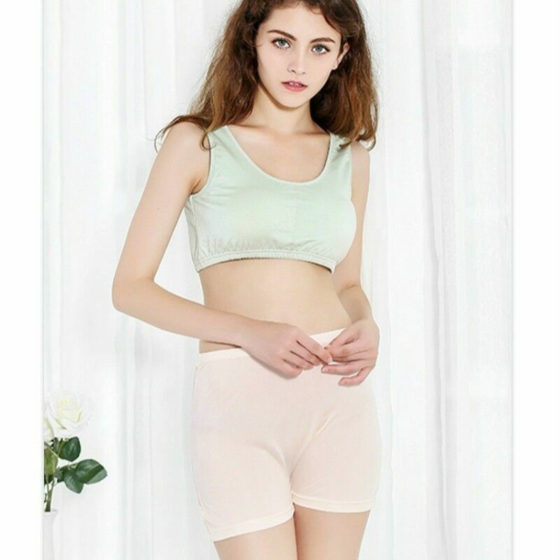 Women Silk Briefs Boxer Underwear Knickers Panties Stretch Underpants High Waist