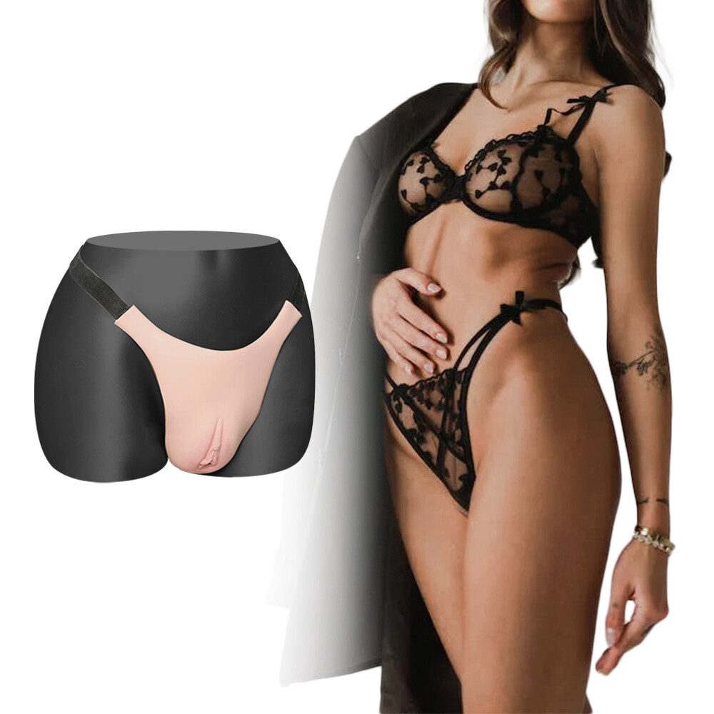 Silicone Fake Vagina Panty Hip Shaping Pants For Crossdresser Transgensers New