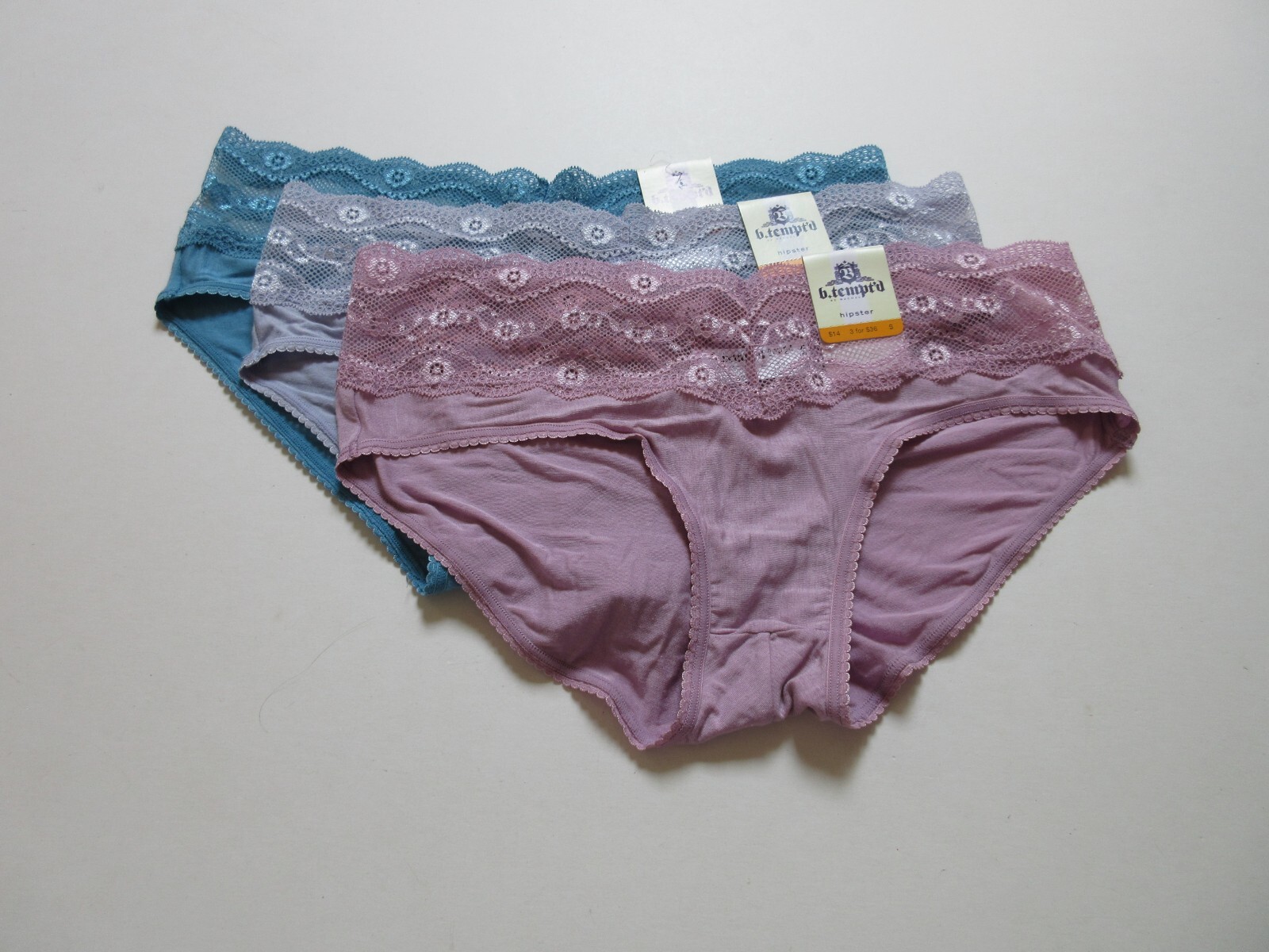 b.tempt’d by Wacoal b.adorable Hipster Panty 938182 S, M, L, XL MSRP $14.00 NWT