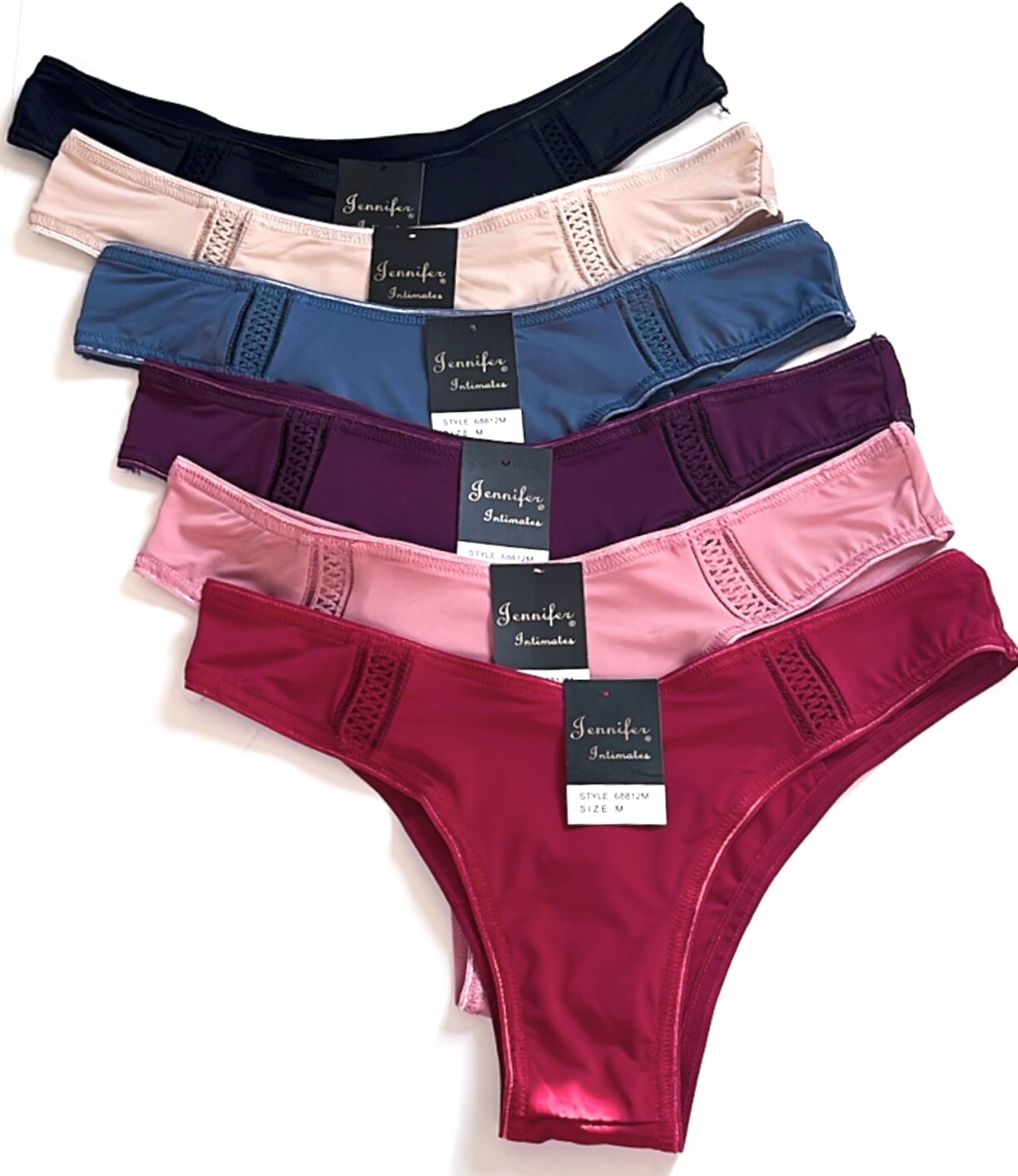 3/6 Women Sexy High Cut G-string Thongs Lingeries Bottom Underwear Panties 68712