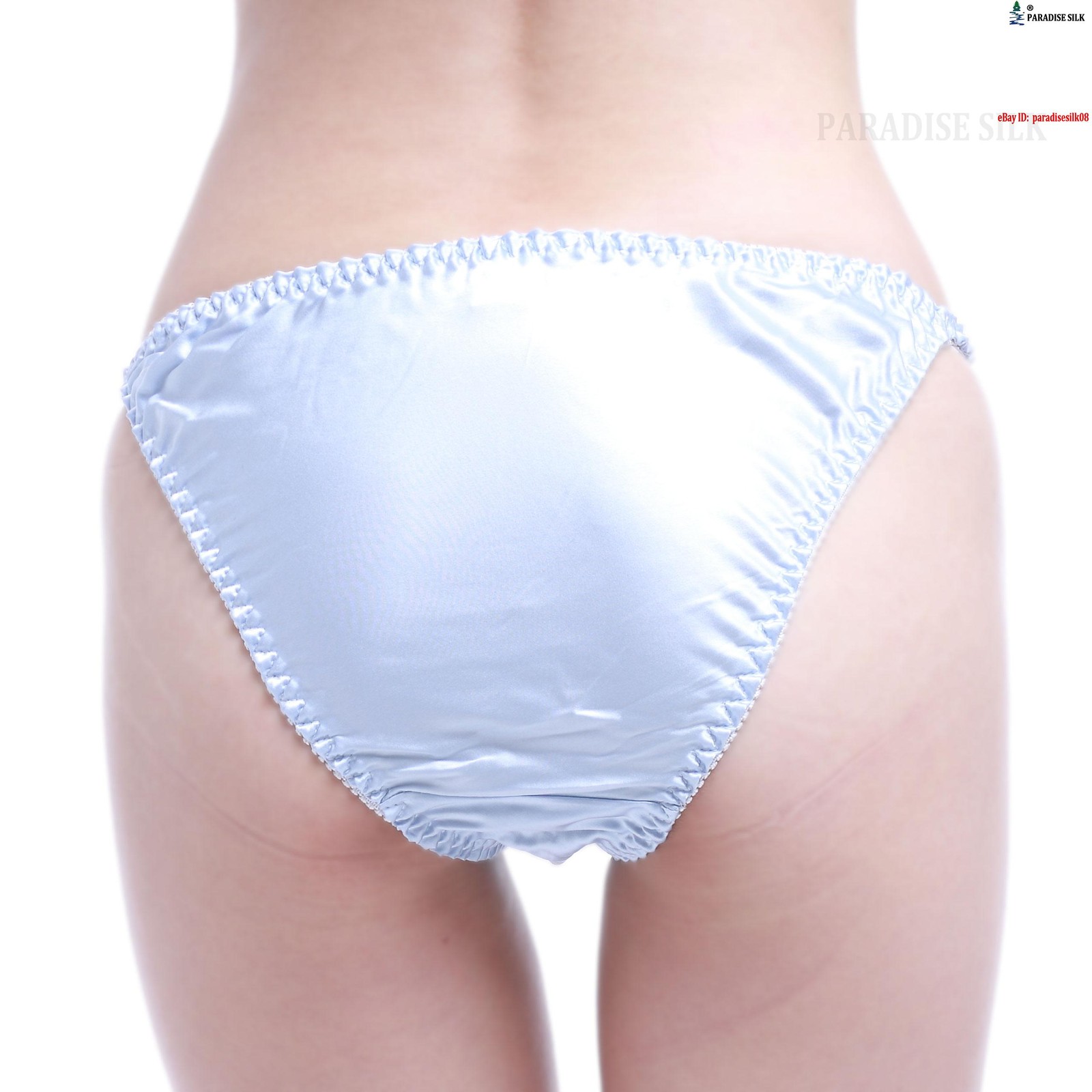 Natural Silk Women’s String Bikinis Panties W/ Cotton Crotch Economic (Pack o…