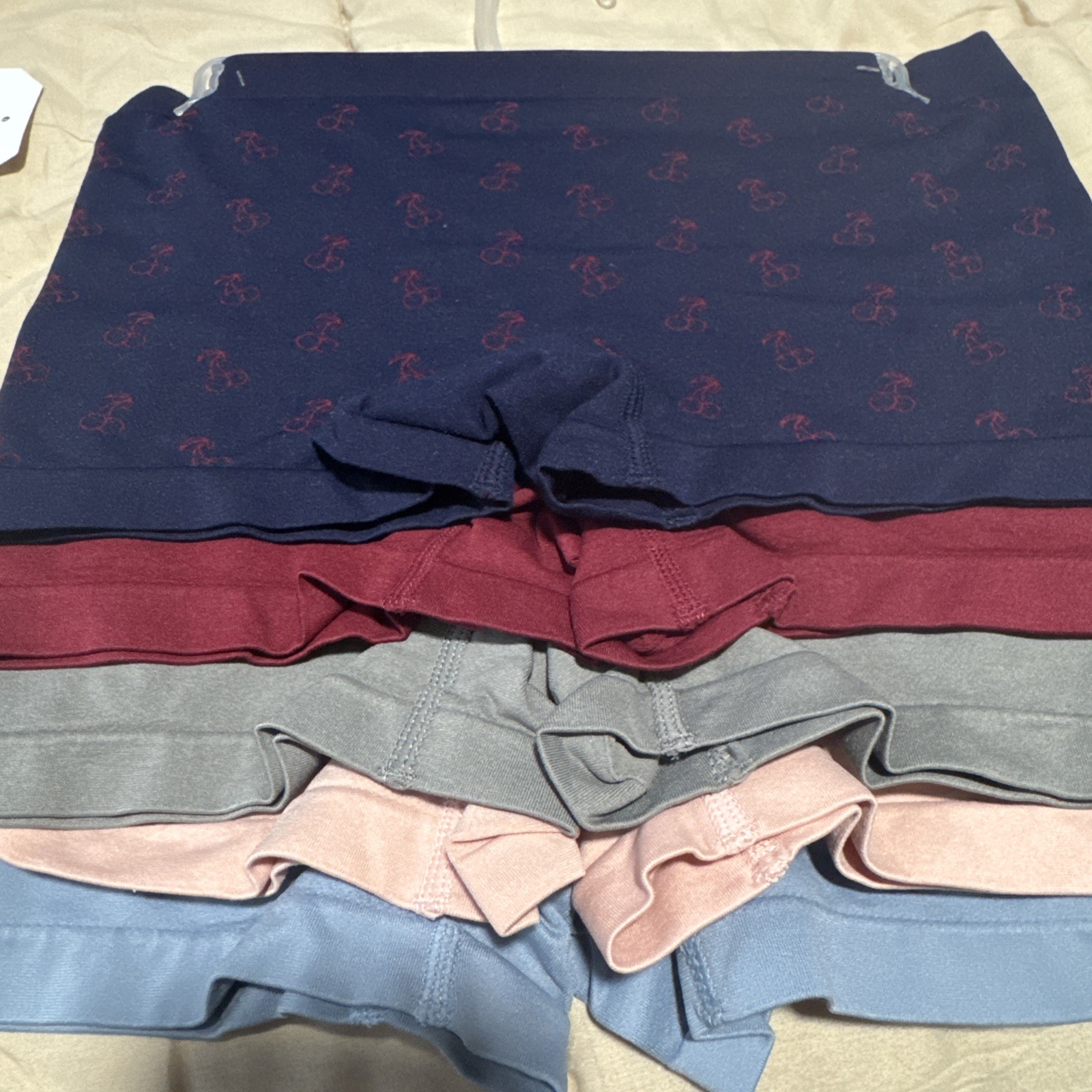 5 Life Is Good Boyshorts Panties Seamless Large 12-14 Nylon Spandex Polyester