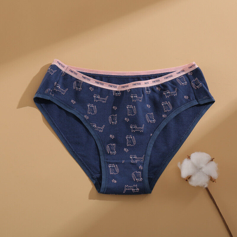 1/5 Pack Lot Womens Mid Waist Panties Underwear Brief Soft Comfortable Bottoms