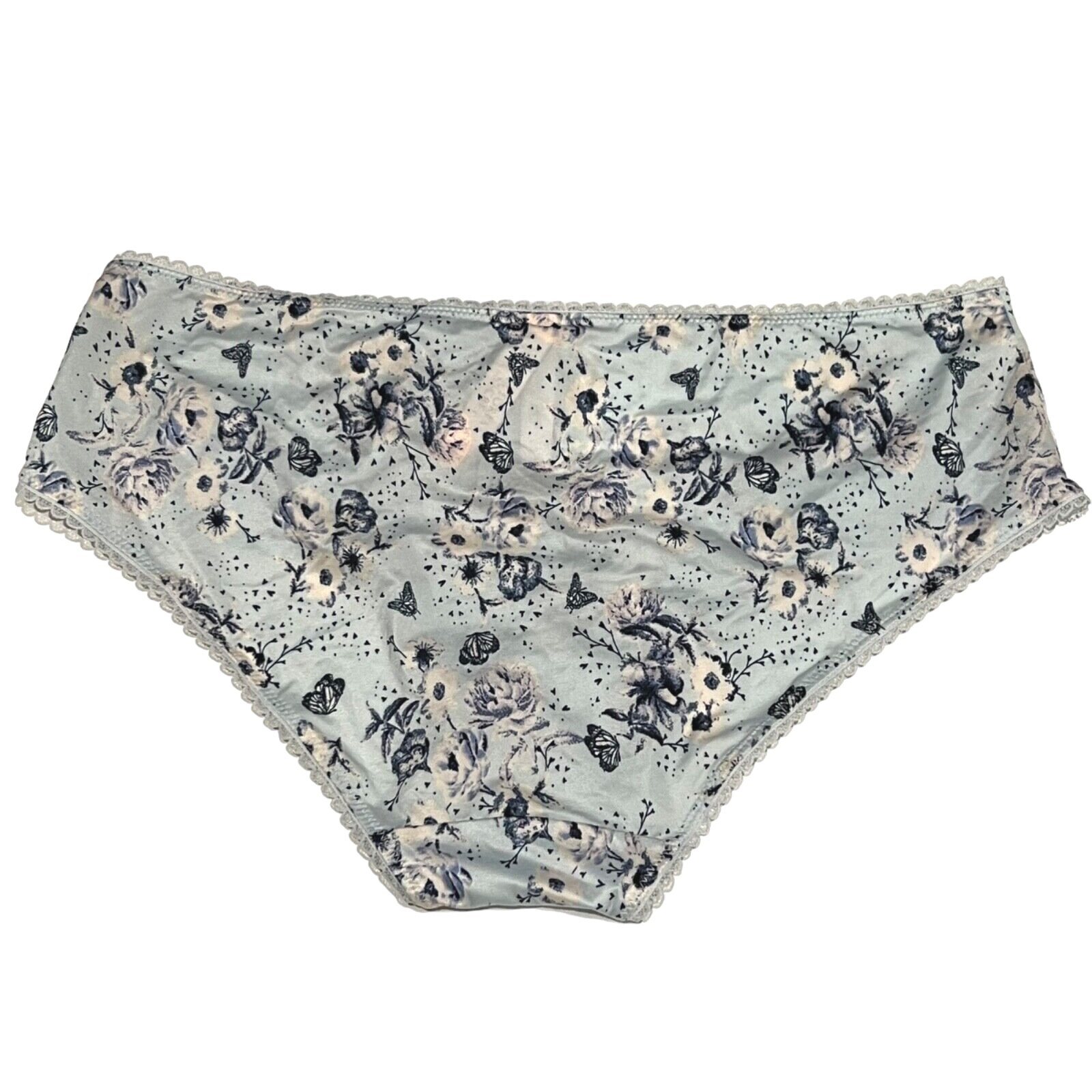 NWT VICTORIA’S SECRET Body By HIphugger Hipster Sz S-M-L-XL Blue Silky Butterfly