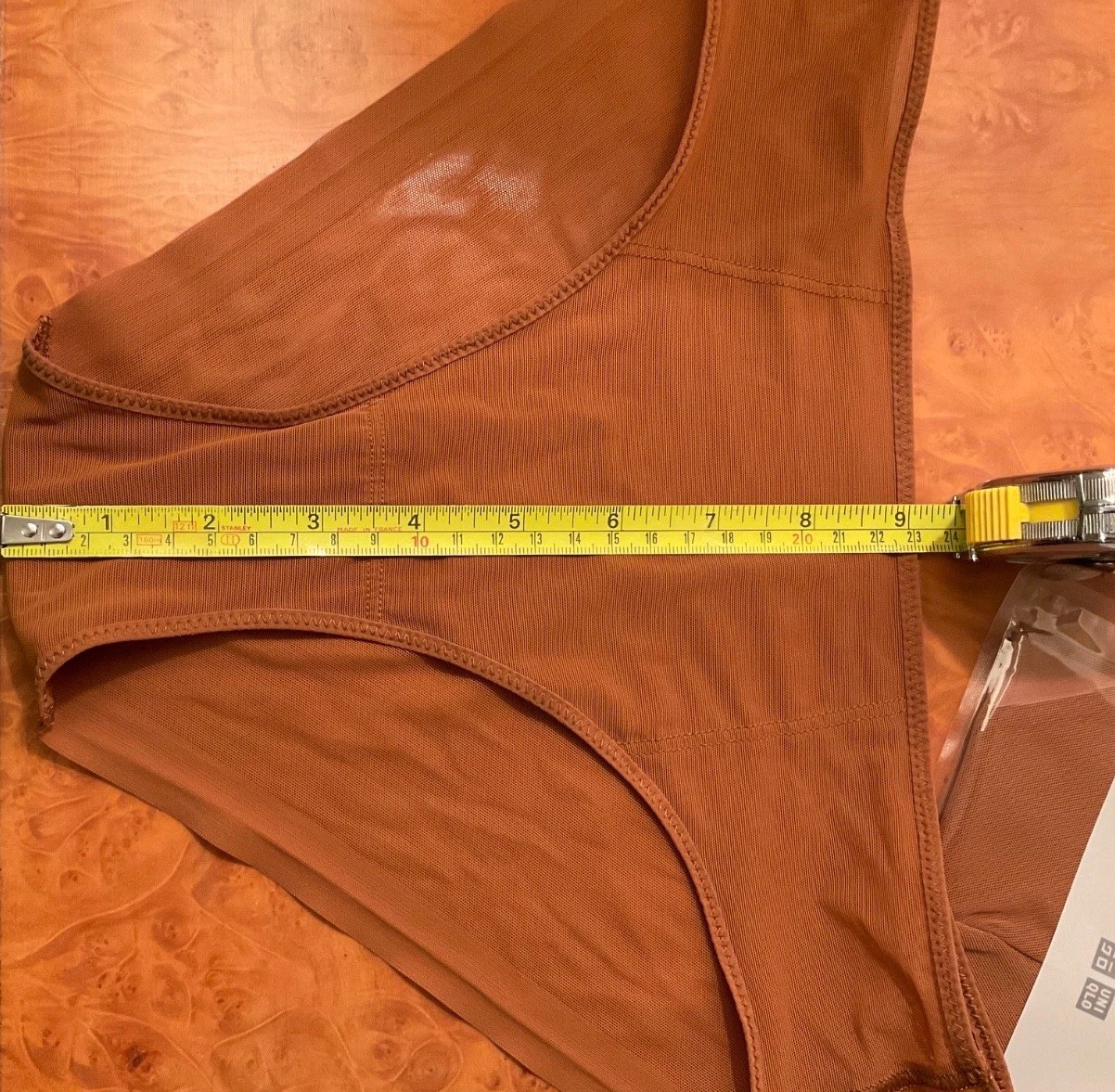 Uniqlo X Mame Kurogouchi Mesh Hiphugger Brown Small new in unopened packaging