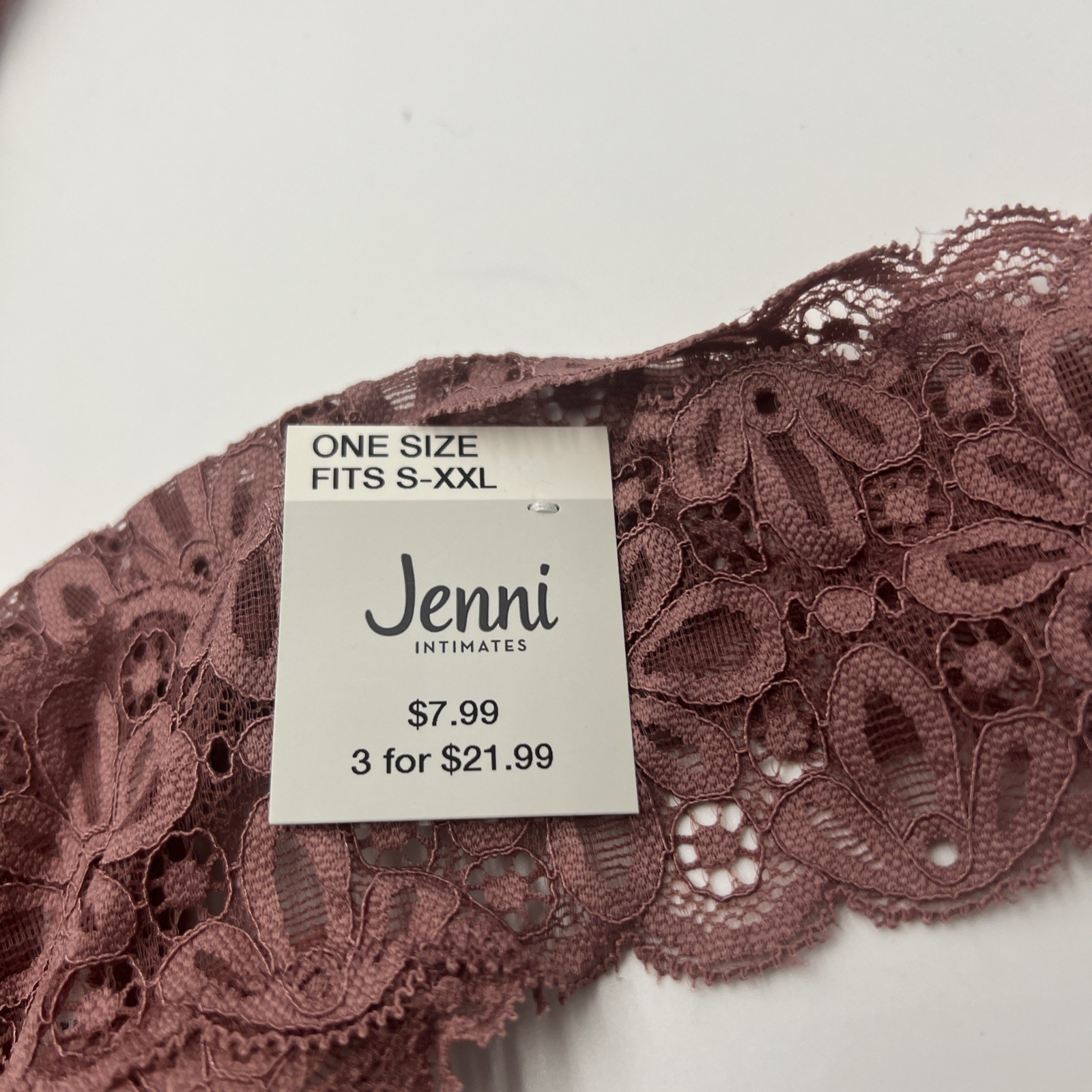 LOT OF 4 JENNI INTIMATES THONG WOMEN UNDERWEAR NEW WITH TAGS ONE SIZE FITS S-XXL