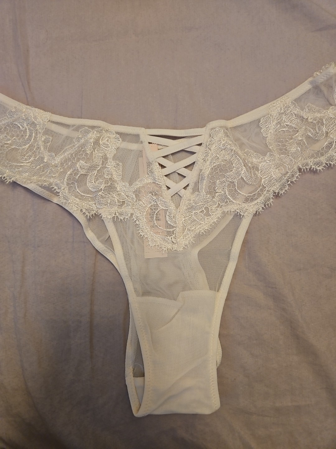 Victoria’s Secret Brazilian/ Slip Color White Size Medium With Tags