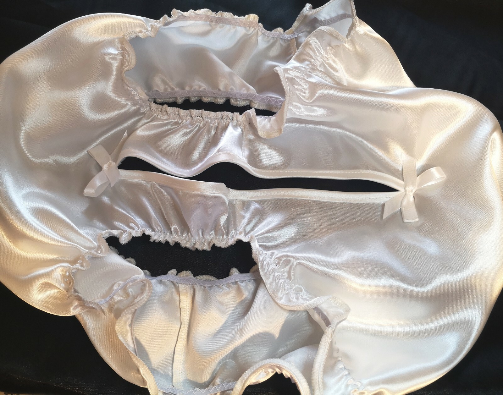 🌸MADE TO ORDER* “SATIN SISSY” CROTCHLESS Knickers any size&colour 🌸