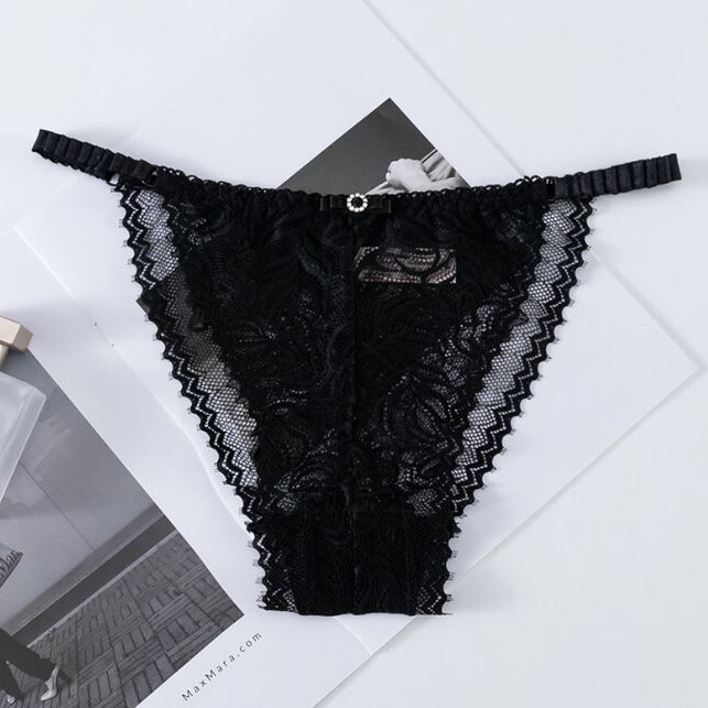 5 Pack Lot Sexy Womens See Through Lace Panties Thongs Sheer Underwear Lingeries
