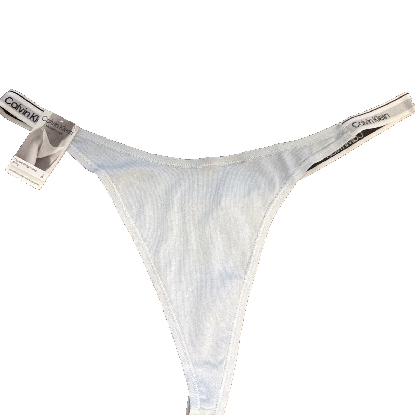 $$$Calvin Klein (Large) Modern Logo Dipped String Thong String QD5157-450