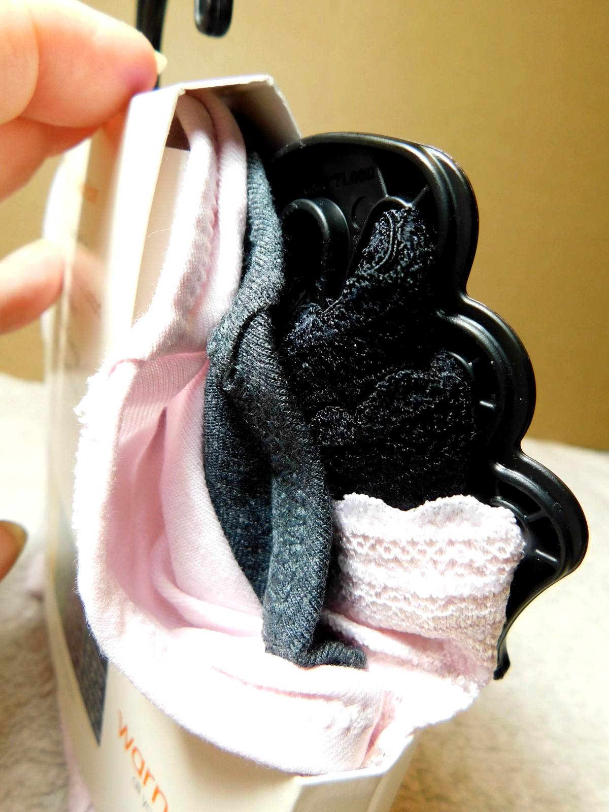 Warners~Blissful Benefits Cotton Hipster 3Pk Pink, Grey,& Black XXXL Panties(DG)