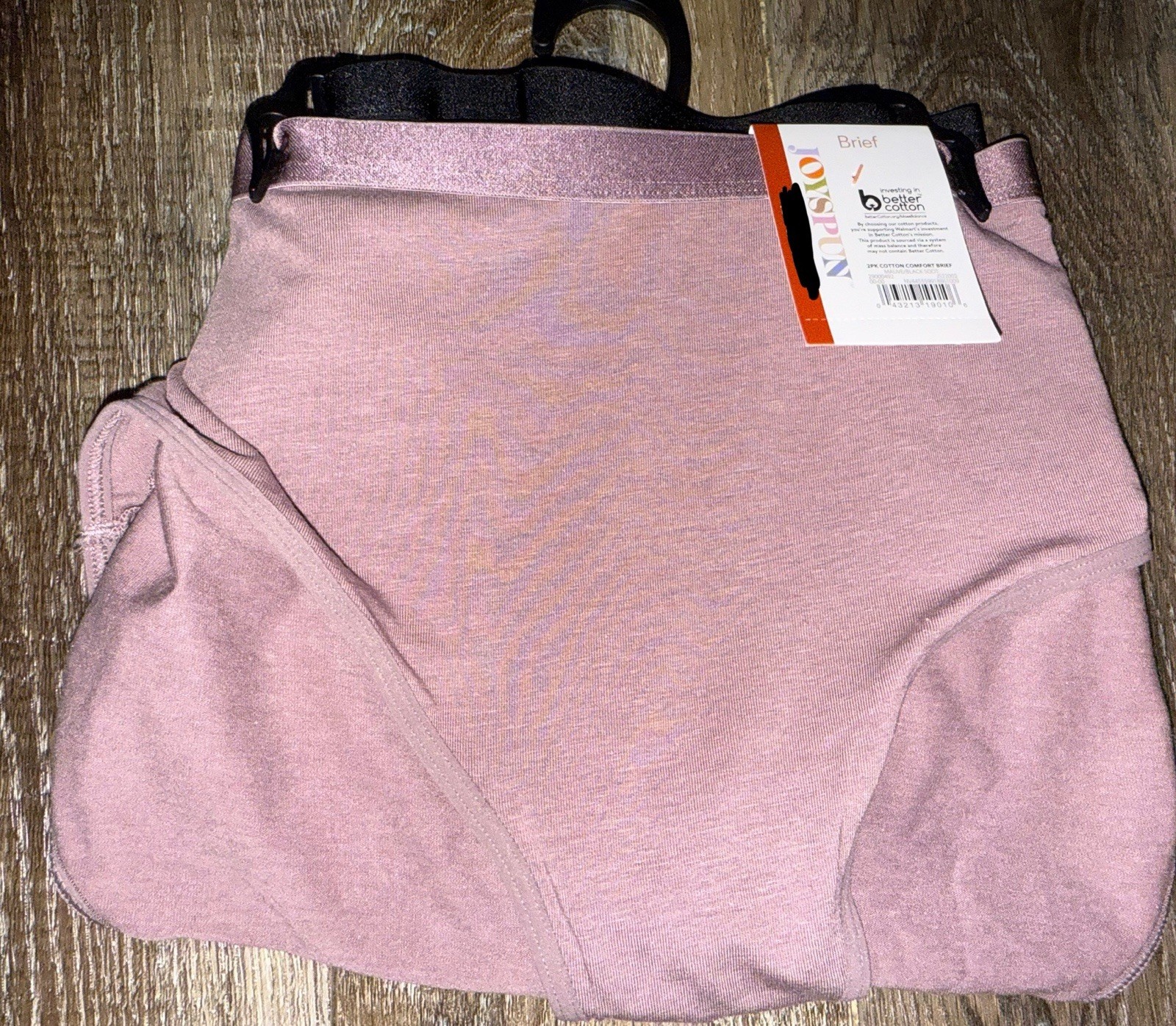 Joyspun 2-Pair Womens Brief Underwear Panties Cotton Blend (A) ~ XL (16/18)