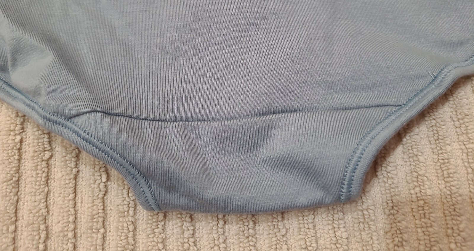 JOCKEY GENERATION Logo Laserbond Supima Cotton Blue Hi Cut Panty Panties 6/M