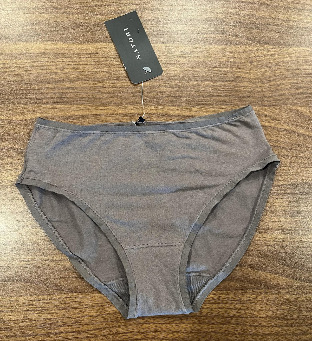 Natori Panties Womens XS Gray Bliss Bare Brief Microfiber Stretch Tagless