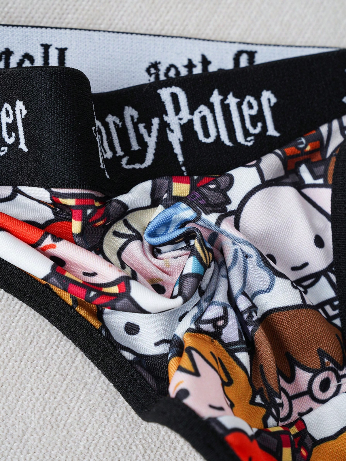 Harry Potter Wizard Licensed Graphic Cartoon Logo Thong Panties