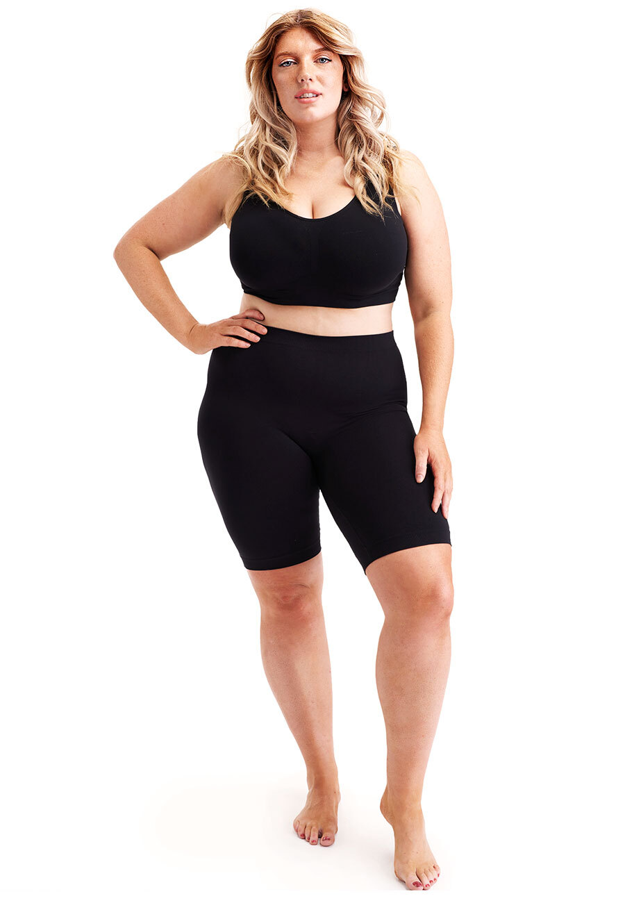 Large Plus Size Long Leg Anti Chafing Slip Shorts Knickers Chafed Thighs XXXL UK