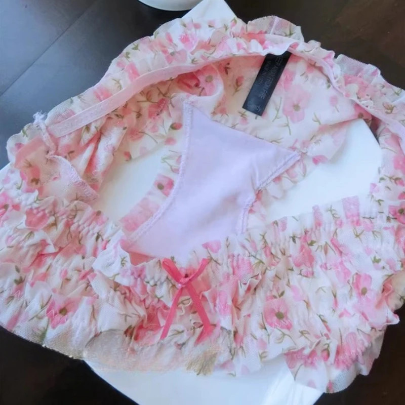 Fashion Low Waist Lingerie Cute Sweet Female Panties Underwear Cake Layer.