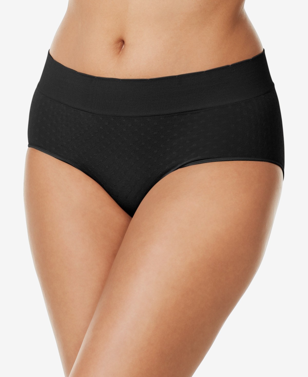 Warners No Pinching Dig-Free Comfort Waistband Seamless Hipster,Black, XXL/9