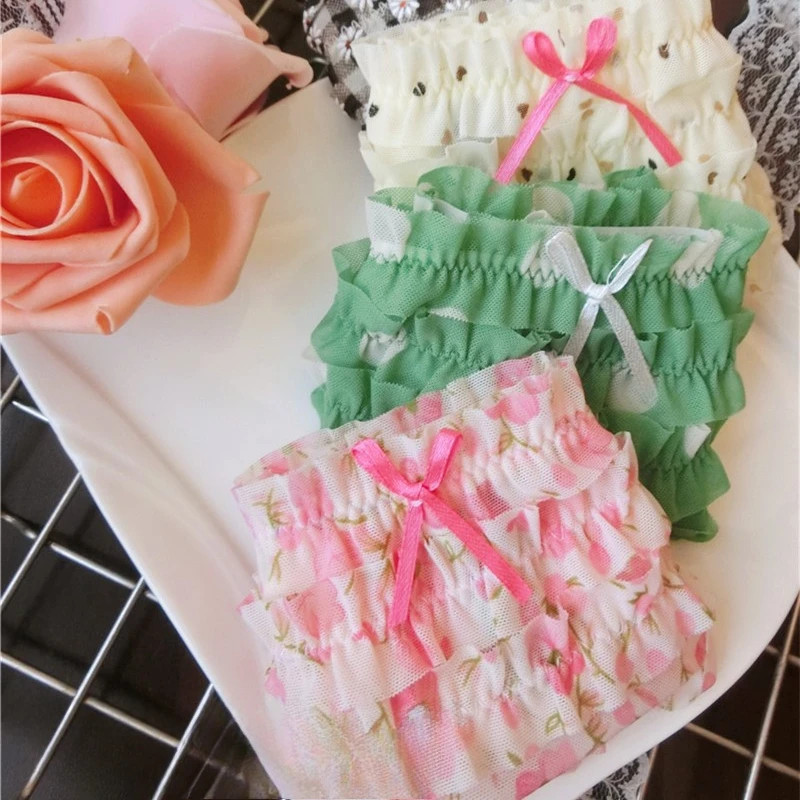 Fashion Low Waist Lingerie Cute Sweet Female Panties Underwear Cake Layer.
