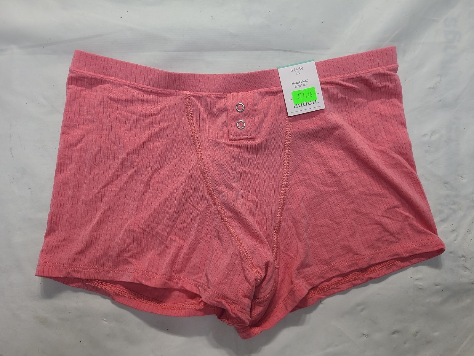 Women’s Modal Blend Stretch BoyShorts Underwear Auden Coral Lightweight Size S
