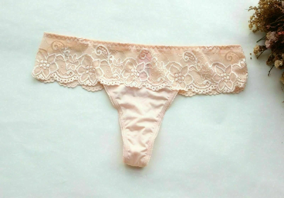 3PCS Women Sexy Thong Floral Mesh&Smooth Underwear G-string Knickers panties S-M