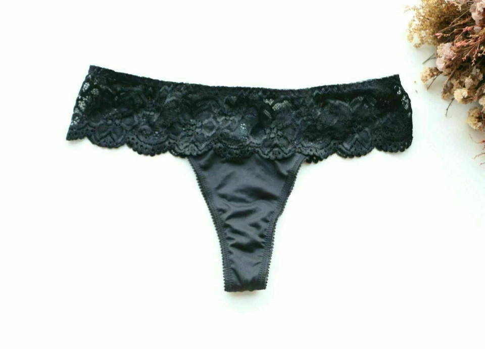 3PCS Women Sexy Thong Floral Mesh&Smooth Underwear G-string Knickers panties S-M