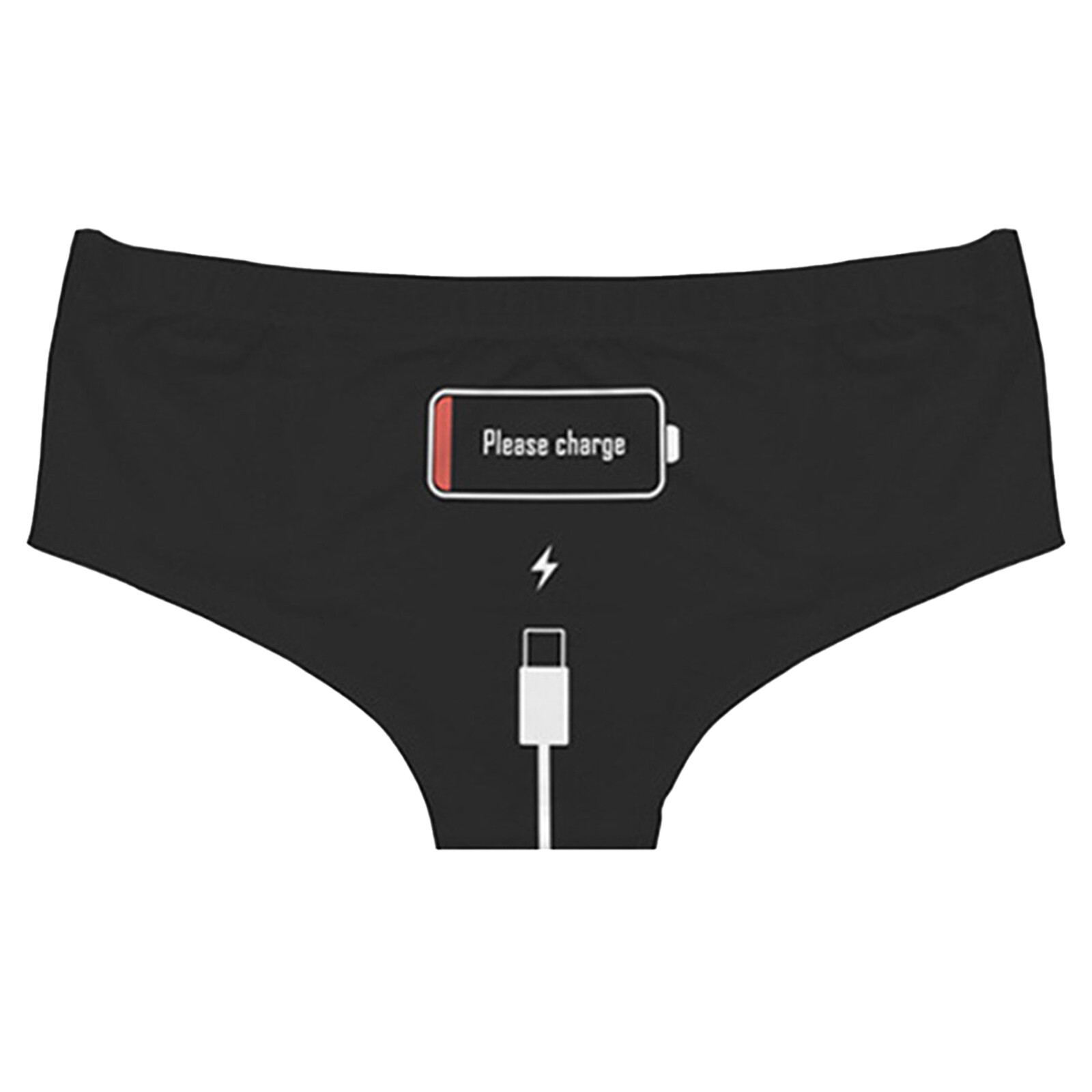 Women’s Letter Print Naughty Bikini Briefs Lingerie Cheeky Thong Panties Knicker
