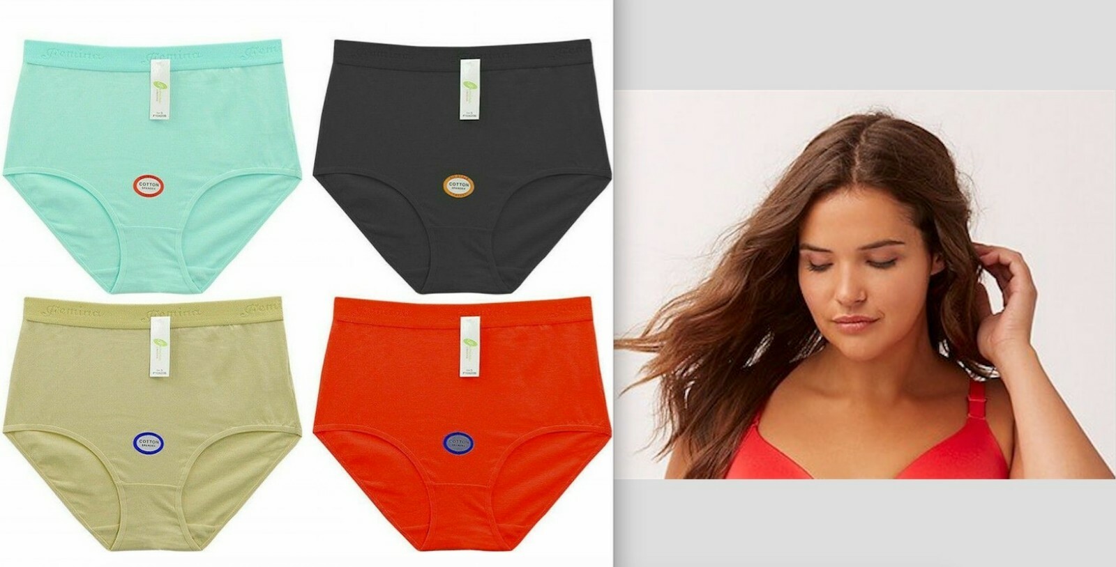 Lot 2-6 Women Briefs Full Cover Cotton Underwear Mixed Color S M L XL 2XL 10920
