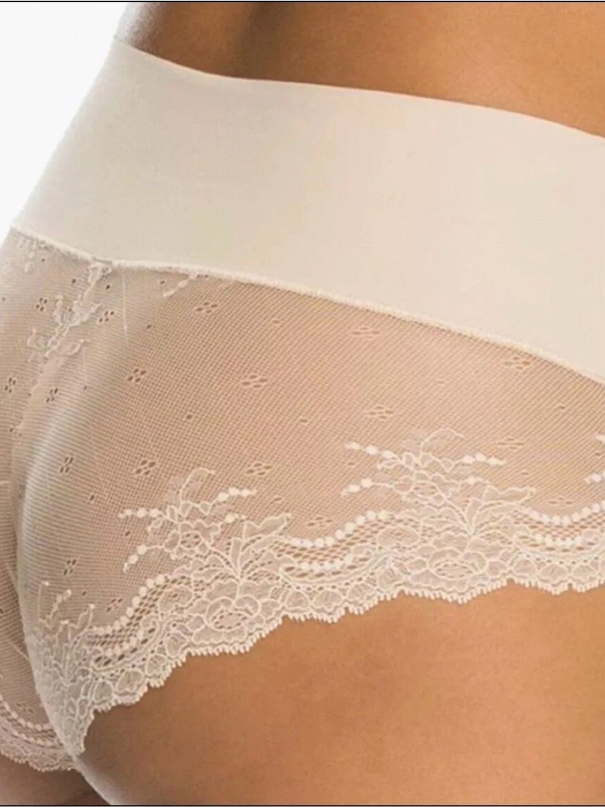 SPANX Undie-tectable Lace Hi-Hipster Panty Soft Nude Sz XL 3pr Bundle NWT