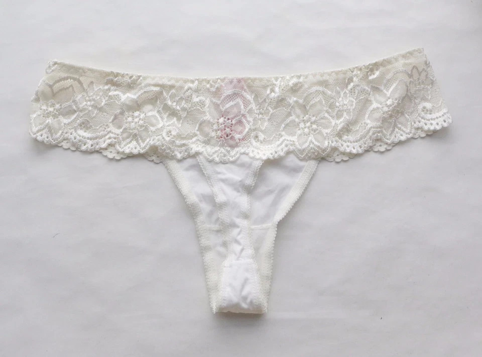 3PCS Women Sexy Thong Floral Mesh&Smooth Underwear G-string Knickers panties S-M