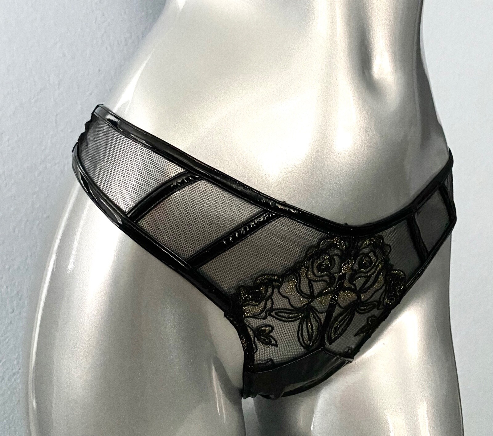 Victoria’s Secret Thong Panty Midnight Affair Embroidery Very Sexy S M L 2XL