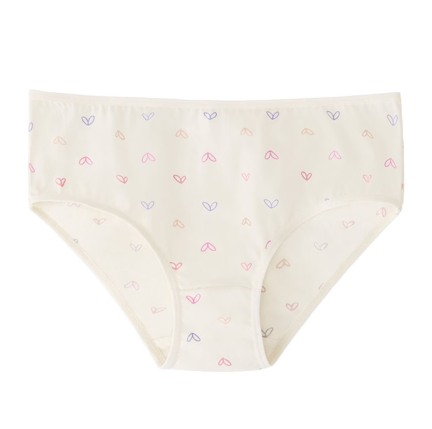 Member’s Mark Girls 7-Pack Organic Cotton Briefs Peach Unicorn Print Size 4-16